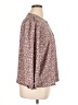 J.Crew 100% Polyester Brown Long Sleeve Blouse Size XL - photo 4