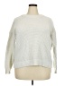 Time and Tru 100% Polyester Solid White Pullover Sweater Size 22 - photo 1