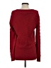 CAbi 100% Cotton Chevron-herringbone Red Pullover Sweater Size XS - photo 2