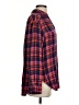 Pilcro Plaid Burgundy Long Sleeve Button-Down Shirt Size XS - photo 4