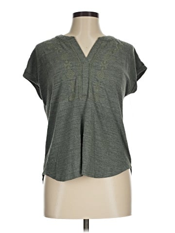 Cable & Gauge Short Sleeve Blouse (view 1)