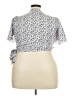 Shein Curve Blue Short Sleeve Blouse Size 3X - photo 2