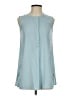 Ann Taylor 100% Polyester Teal Sleeveless Blouse Size XS - photo 1