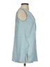 Ann Taylor 100% Polyester Teal Sleeveless Blouse Size XS - photo 4
