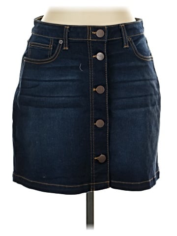 No Boundaries Denim Skirt (view 1)