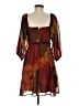 Hutch 100% Polyester Hearts Brown Cocktail Dress Size 6 - photo 2