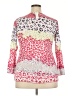 David Cline Animal Print Pink Long Sleeve Top Size XXL - photo 2