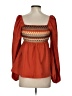 Unbranded Orange Long Sleeve Blouse Size S (estimated) - photo 2