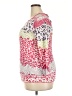 David Cline Animal Print Pink Long Sleeve Top Size XXL - photo 5