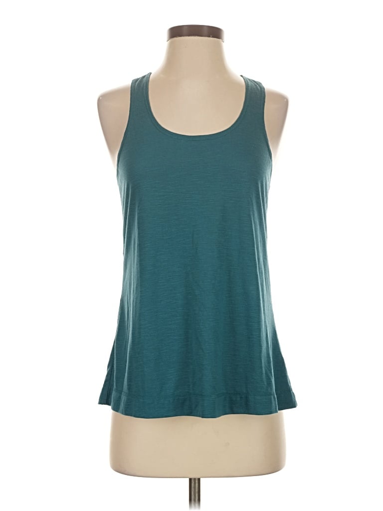 Pre-owned Gaiam Tank Top Teal Halter Neckline Tops