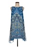 Max Studio 100% Polyester Paisley Blue Casual Dress Size M - photo 1