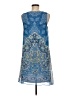 Max Studio 100% Polyester Paisley Blue Casual Dress Size M - photo 2