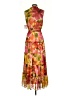 1.State Floral Orange Cocktail Dress Size S - photo 2