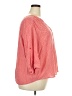 dalia 100% Rayon Print Orange Pink 3/4 Sleeve Blouse Size 3X - photo 4