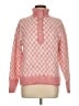 FRNCH Checkered-gingham Pink Pullover Sweater Size M - photo 1
