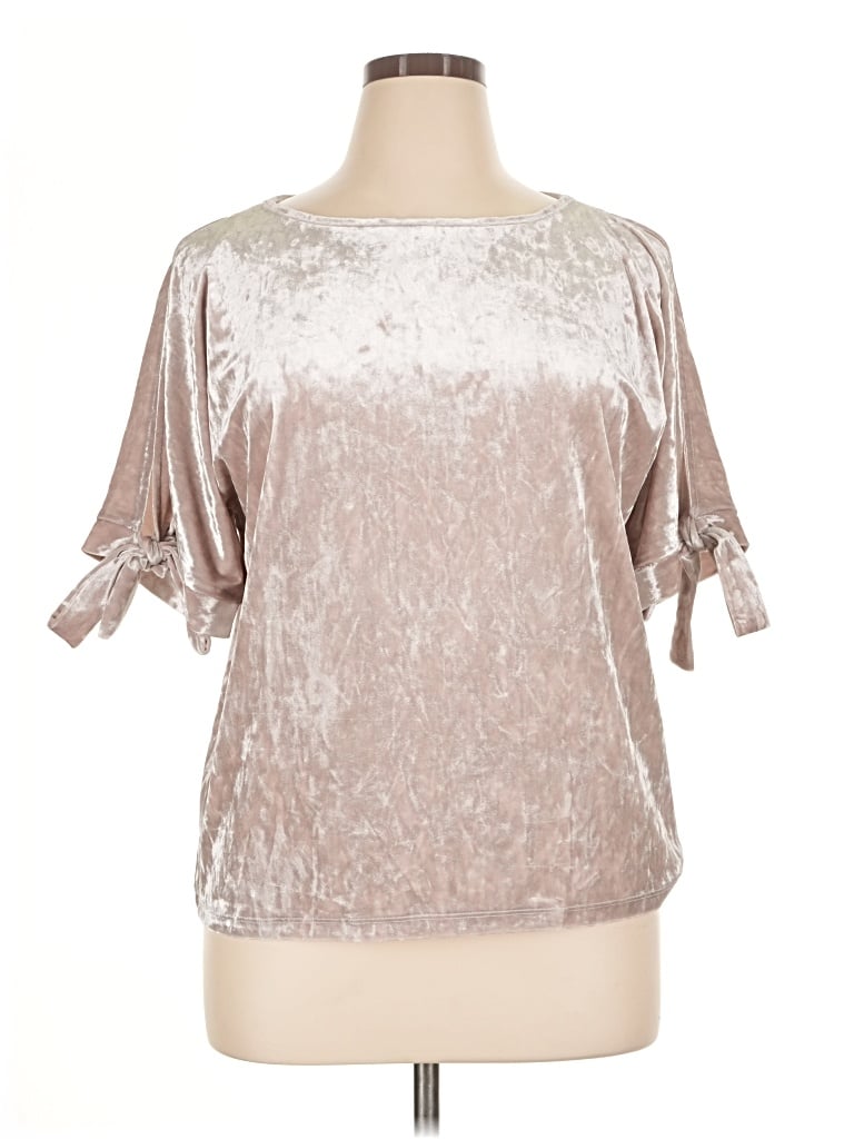 Pre-owned Cupio 3/4 Sleeve Blouse In Silver
