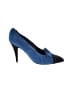Bally Color Block Blue Heels Size 8 1/2 - photo 1