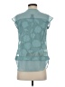 Ann Taylor Factory 100% Polyester Teal Sleeveless Blouse Size XS - photo 2