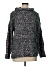 Ann Taylor LOFT Outlet 100% Polyester Tweed Green Turtleneck Sweater Size L - photo 1
