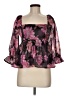 Thirty/Thirty 100% Polyester Floral Black 3/4 Sleeve Blouse Size M - photo 1