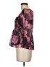 Thirty/Thirty 100% Polyester Floral Black 3/4 Sleeve Blouse Size M - photo 5