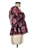 Thirty/Thirty 100% Polyester Floral Black 3/4 Sleeve Blouse Size M - photo 4