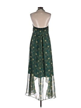 silk green floral dress Green Floral Flowy Dress