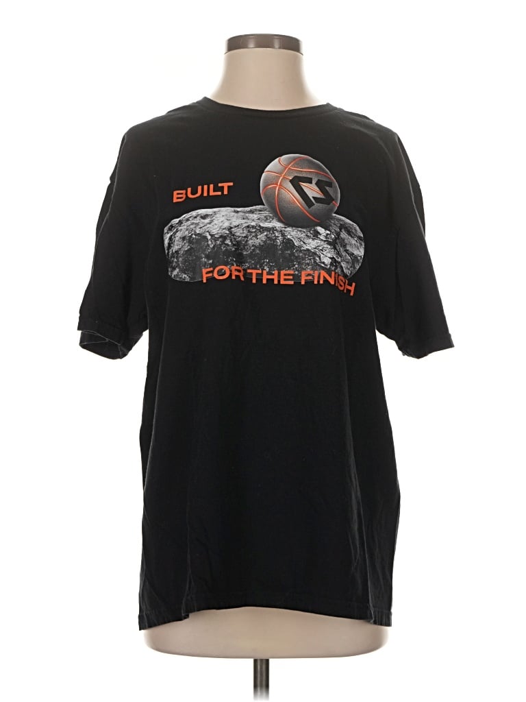 Pre-owned Gildan Short Sleeve T-shirt In Black