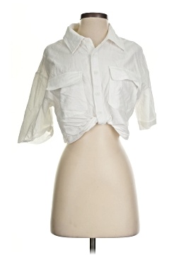 Paper Crane 3/4 Sleeve Button Down Shirt