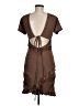 Shein Solid Brown Casual Dress Size 6 - photo 2