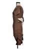 Shein Solid Brown Casual Dress Size 6 - photo 5