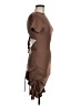 Shein Solid Brown Casual Dress Size 6 - photo 4