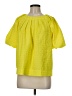 Jade 100% Polyester Yellow Short Sleeve Blouse Size M - photo 1