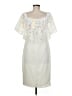 Shoshanna 100% Polyester Solid Ivory Cocktail Dress Size 6 - photo 2