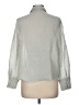 ACOA collection Metallic Silver Long Sleeve Blouse Size M - photo 2