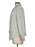 ACOA collection Metallic Silver Long Sleeve Blouse Size M - photo 5