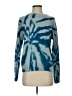 27 miles 100% Cashmere Tie-dye Blue Cashmere Pullover Sweater Size S - photo 1