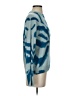 27 miles 100% Cashmere Tie-dye Blue Cashmere Pullover Sweater Size S - photo 4