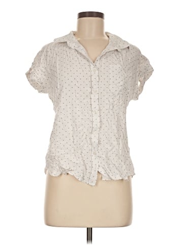 Cosmic Blue Love Short Sleeve Blouse (view 1)