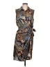 Drew 100% Polyester Paisley Blue Casual Dress Size L - photo 1