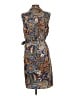 Drew 100% Polyester Paisley Blue Casual Dress Size L - photo 2