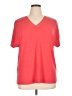Dana Buchman Red Short Sleeve Blouse Size XL - photo 1