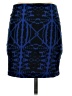 Express Graphic Blue Casual Skirt Size S - photo 2