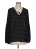 Caslon 100% Polyester Black Long Sleeve Blouse Size L - photo 1
