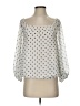 Vince Camuto 100% Polyester Silver 3/4 Sleeve Blouse Size XS - photo 1