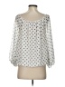 Vince Camuto 100% Polyester Silver 3/4 Sleeve Blouse Size XS - photo 2