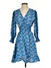 Unbranded 100% Polyester Paisley Blue Casual Dress Size S - photo 1