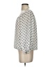 Vince Camuto 100% Polyester Silver 3/4 Sleeve Blouse Size XS - photo 5