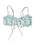 Hollister Floral Blue Swimsuit Top Size S - photo 2