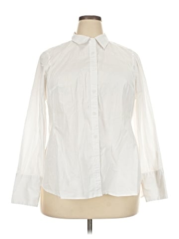 Lane Bryant Long Sleeve Button-Down Shirt (view 1)